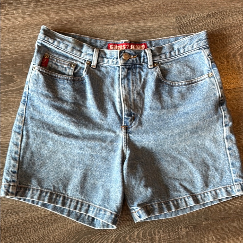 Guess Blue Jean Shorts Classic Denim Vintage Y2K
